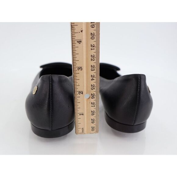 AGL Lolita Ballet Flat Womens 35.5 5.5 Black Leather Pointed Buckle Slip On Shoe - Picture 7 of 12
